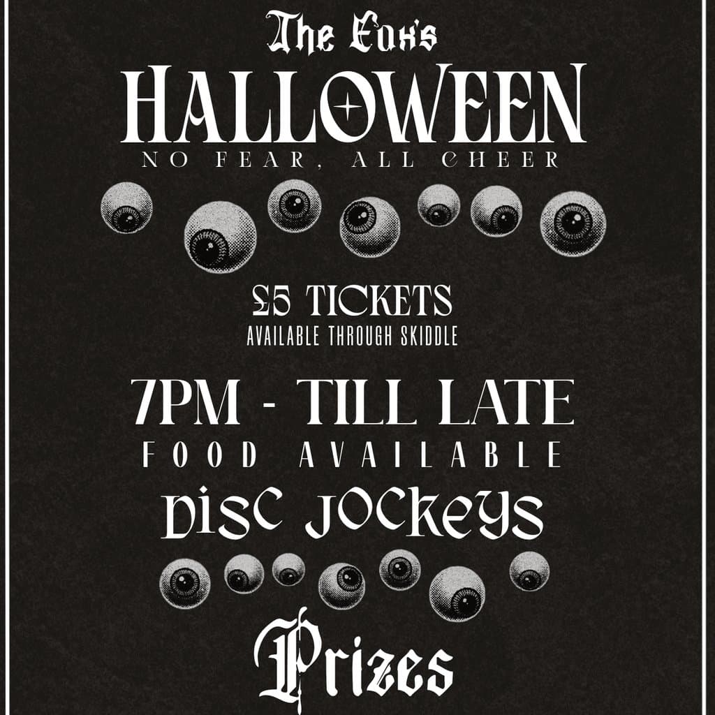 The Fox Inn Presents ... Burrow Halloween Bash, The Fox Inn Stourton, Nr Stourbridge