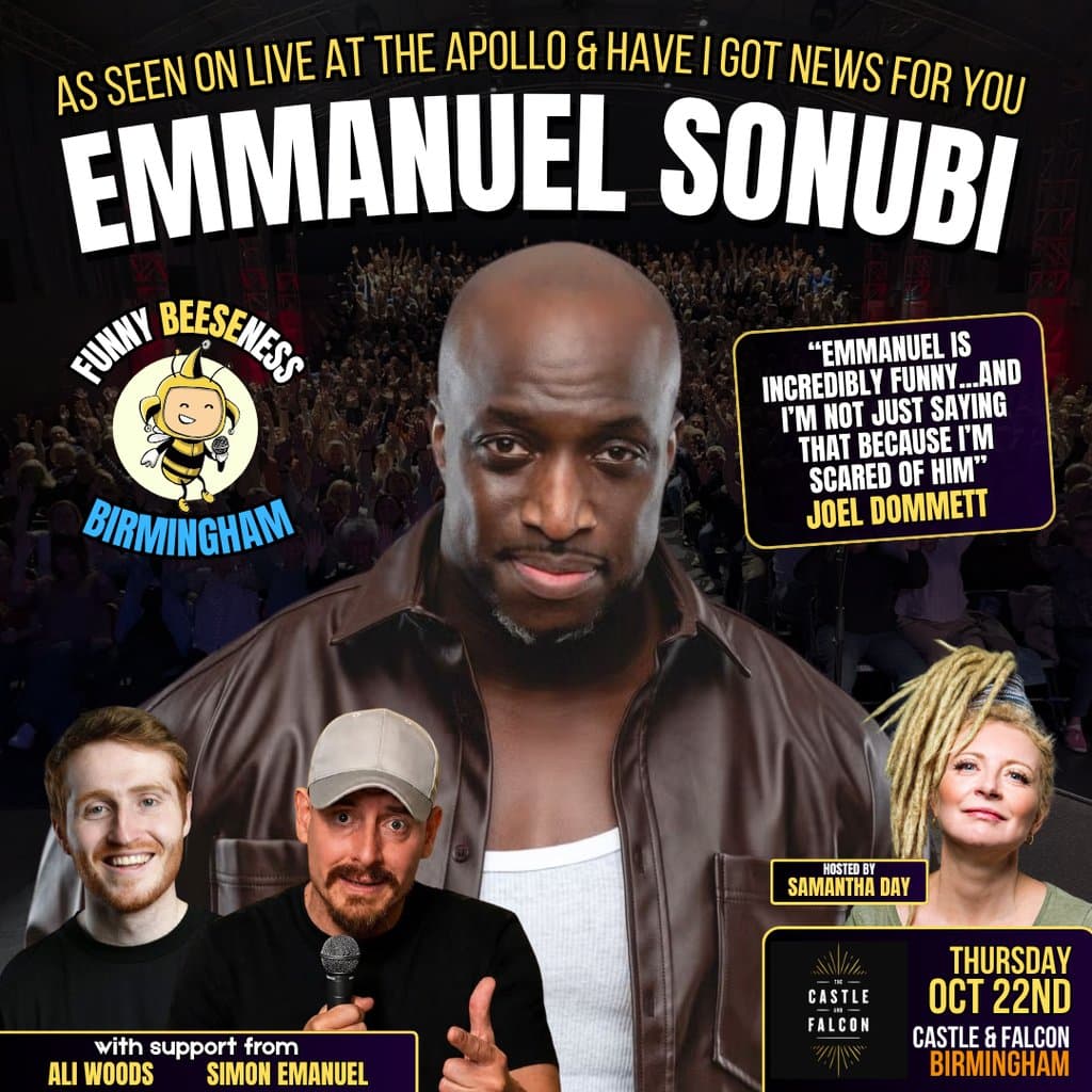 Funny Beeseness: Emmanuel Sonubi, The Lamp Tavern, Dudley